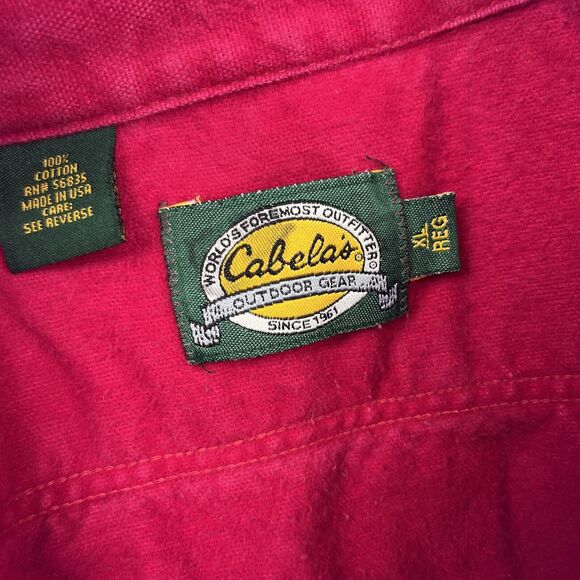 Vintage Cabela’s Brushed Flannel Shacket XL Embroidered Labrador Dog Heavyweight - Picture 16 of 16